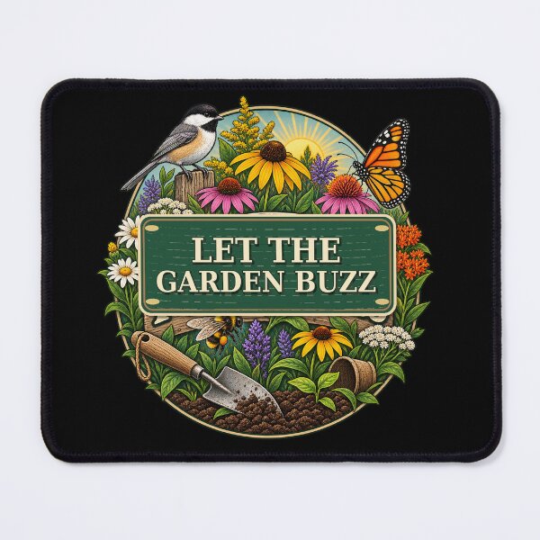 Item preview, Let the Garden Buzz Wildlife Garden Nature T-Shirt designed and sold by Bold Habit Co..