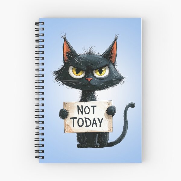 Item preview, Cheeky Cat Not Today Sign Saying designed and sold by angel-cat-22.