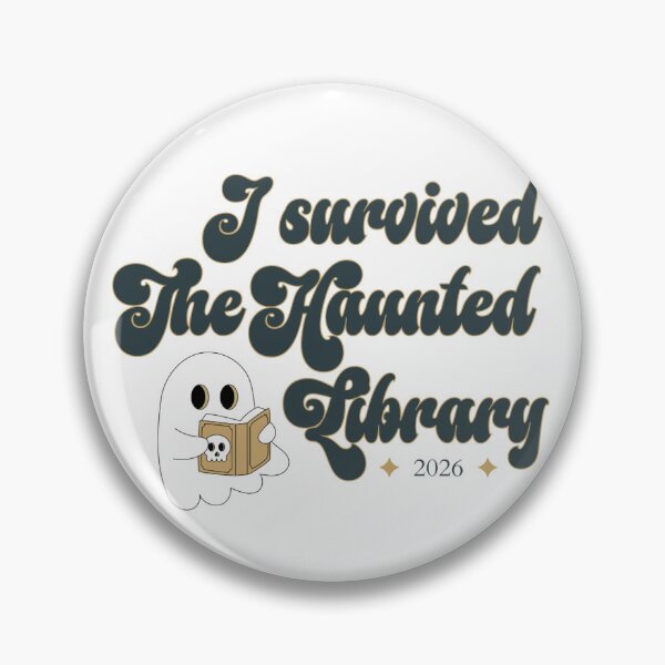 Item preview, I survived The Haunted Library - Turquiose designed and sold by ReadwitJackabee.