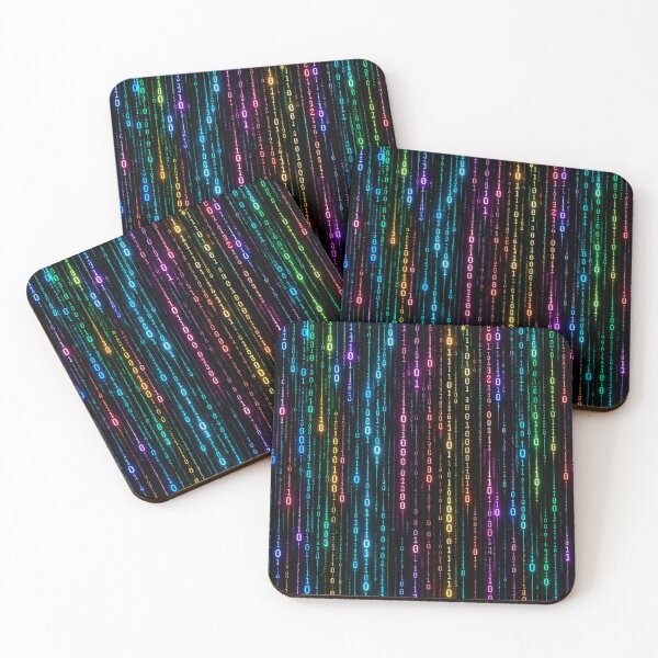 Item preview, Binary Rain — Digital Storm designed and sold by Kicor.