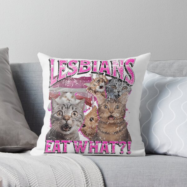 Item preview, Funny Cat Eating Meme Cute Lesbian Pride Aesthetic Gift For Cat Lovers And Lgbtq Community | Best Buy designed and sold by BoutiqueMasque.