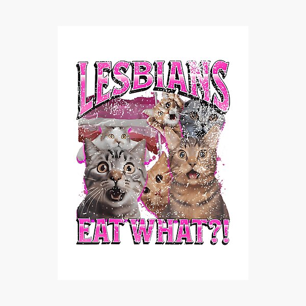 Item preview, Funny Cat Eating Meme Cute Lesbian Pride Aesthetic Gift For Cat Lovers And Lgbtq Community | Best Buy designed and sold by BoutiqueMasque.