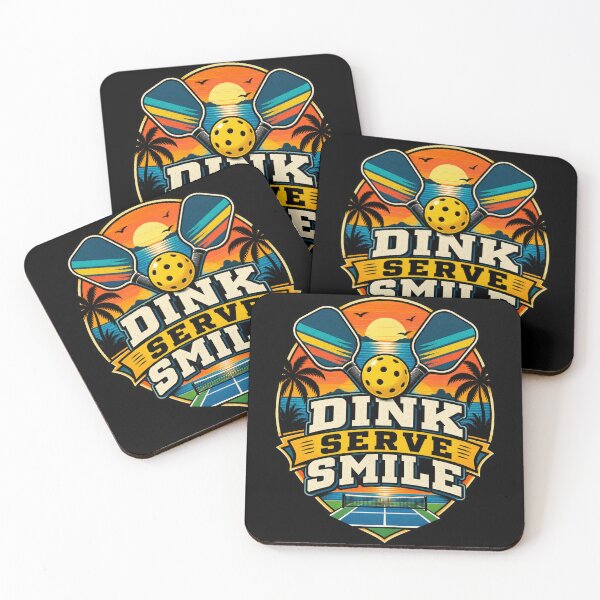 Item preview, Dink Serve Smile Retro Pickleball Player T-Shirt designed and sold by Bold Habit Co..