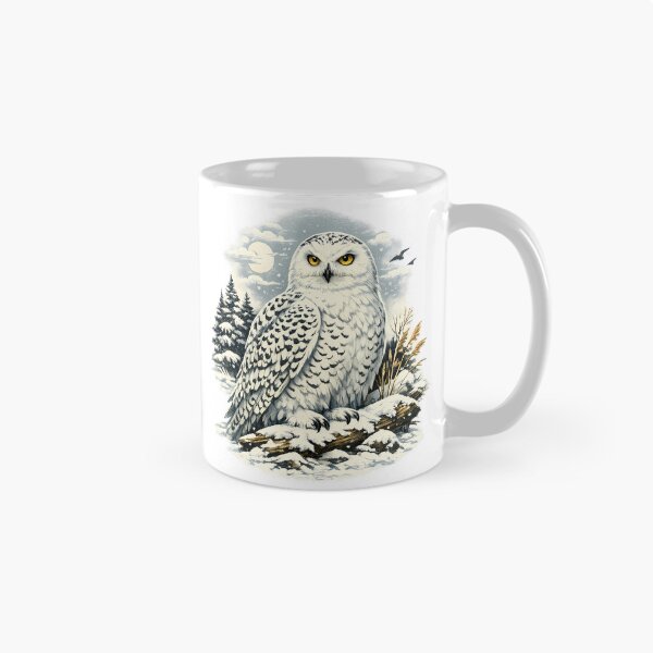 Item preview, Snowy owl as a prominent element of the winter landscape. designed and sold by Daily Quirk.