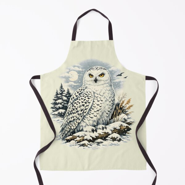 Item preview, Snowy owl as a prominent element of the winter landscape. designed and sold by Daily Quirk.