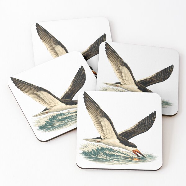 Item preview, A black skimmer glides over the waves designed and sold by Daily Quirk.