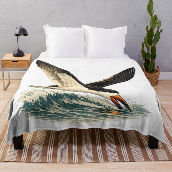 Item preview, A black skimmer glides over the waves designed and sold by Daily Quirk.