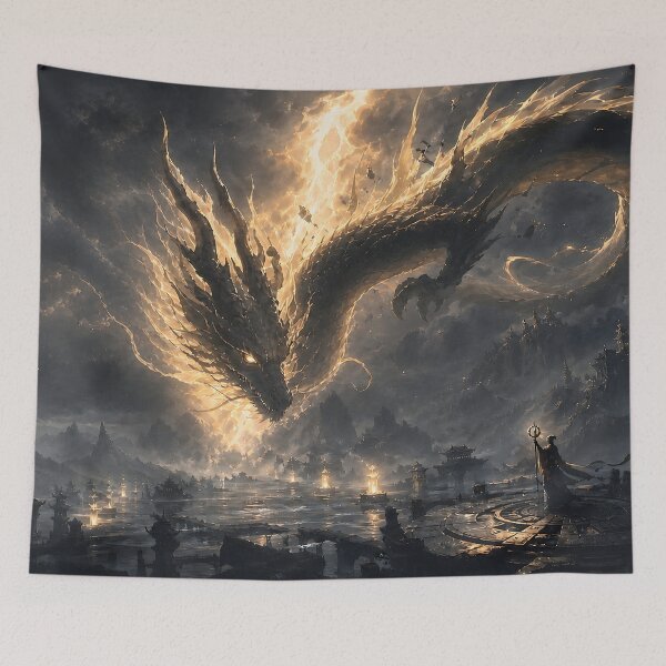 Item preview, Light Dragon – Herald of the Golden Dawn designed and sold by ChromaRune.