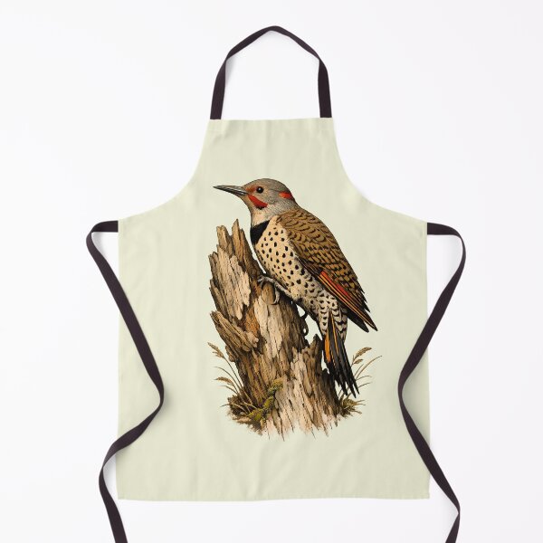 Item preview, Northern woodpecker on a weathered tree designed and sold by Daily Quirk.