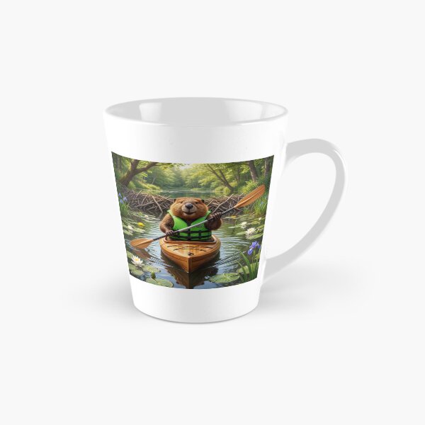 Item preview, Beaver recorre su estanque en kayak. designed and sold by Tridentulus.