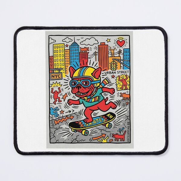 Item preview, French Bulldog Skateboarder designed and sold by PictoVibe.