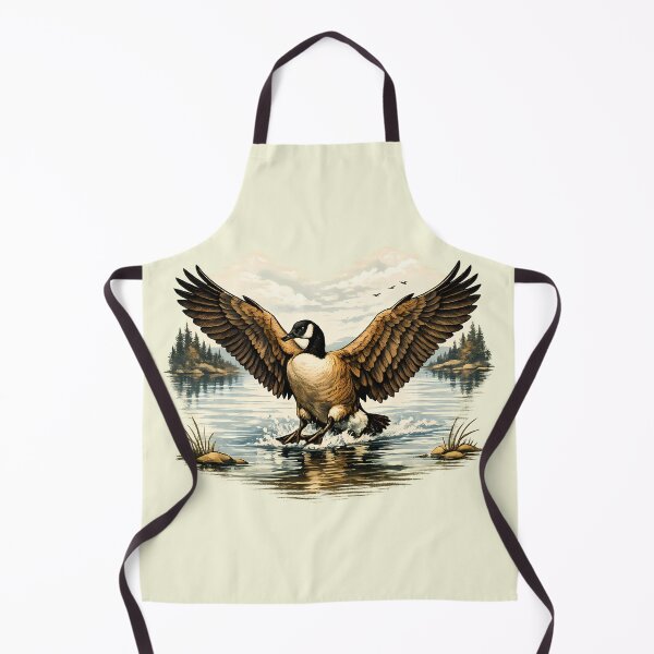 Item preview, Canadian goose landing on a calm lake designed and sold by Daily Quirk.