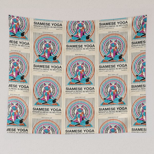 Item preview, Siamese Cat Yoga designed and sold by PictoVibe.