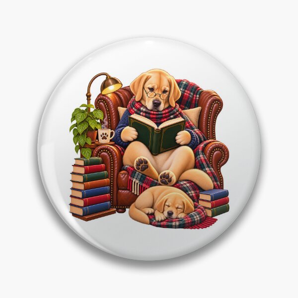 Item preview, Labrador Book Lover – Cozy Reading Dog designed and sold by builtforyou.