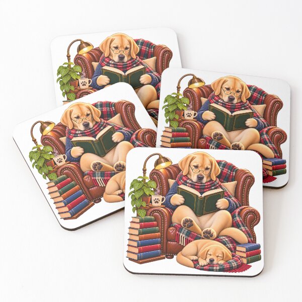Item preview, Labrador Book Lover – Cozy Reading Dog designed and sold by builtforyou.