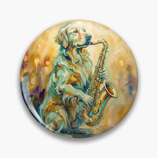 Item preview, Golden Retriever Jazz designed and sold by PictoVibe.