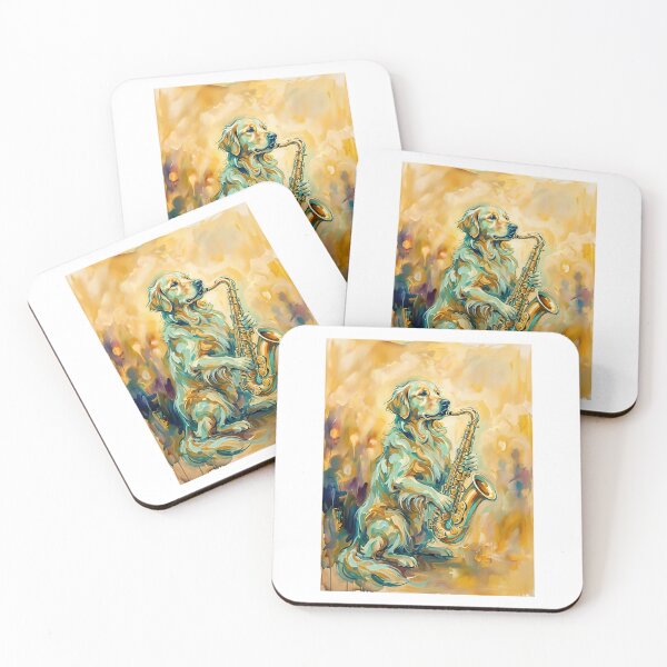 Item preview, Golden Retriever Jazz designed and sold by PictoVibe.