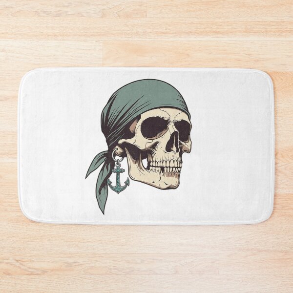 Item preview, Pirate Sailor Skull with Anchor designed and sold by victorstudioart.