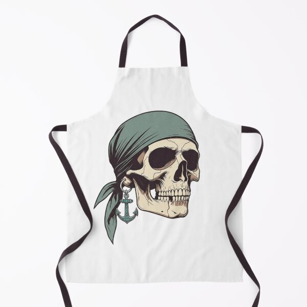 Item preview, Pirate Sailor Skull with Anchor designed and sold by victorstudioart.
