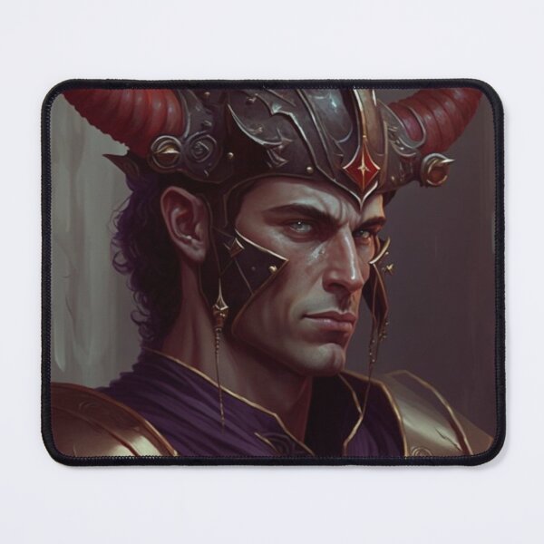 Item preview, Tiefling Warrior designed and sold by Solace Sparkles.
