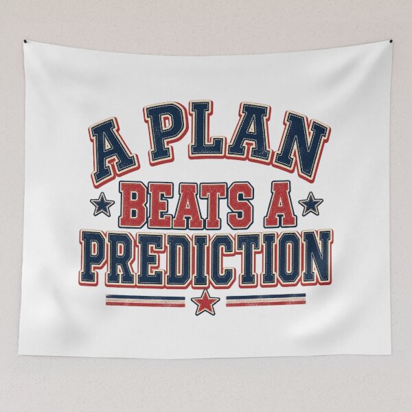 Item preview, A Plan Beats a Prediction Varsity Trader Mindset designed and sold by VolatilityEdge.