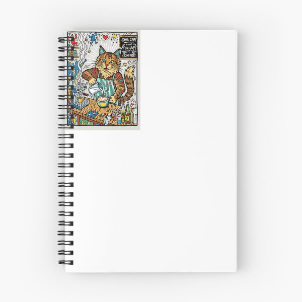 Item preview, Maine Coon Barista designed and sold by PictoVibe.