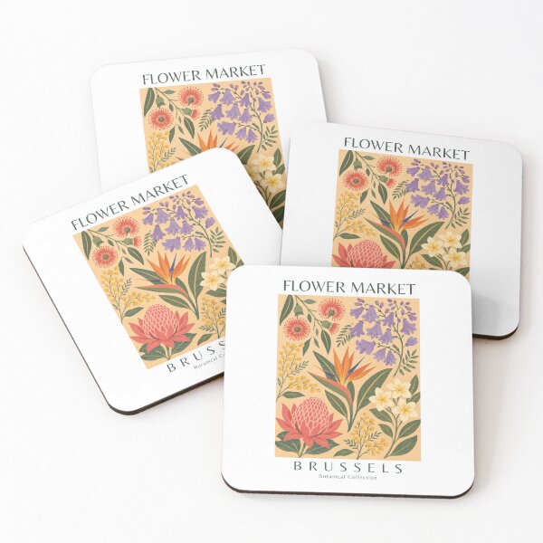 Item preview, Brussels - Flower Market designed and sold by StudioRedKoala.