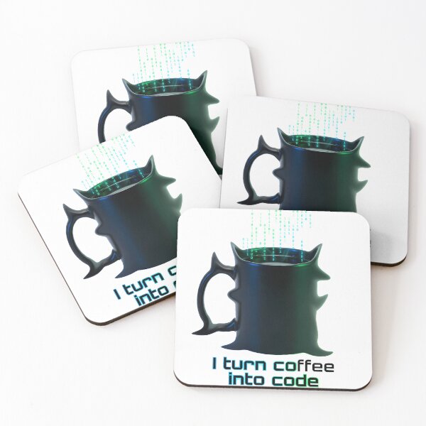 Item preview, I Turn Coffee Into Code Cyberpunk Neon Programmer Software Engineer designed and sold by WorldShop17.