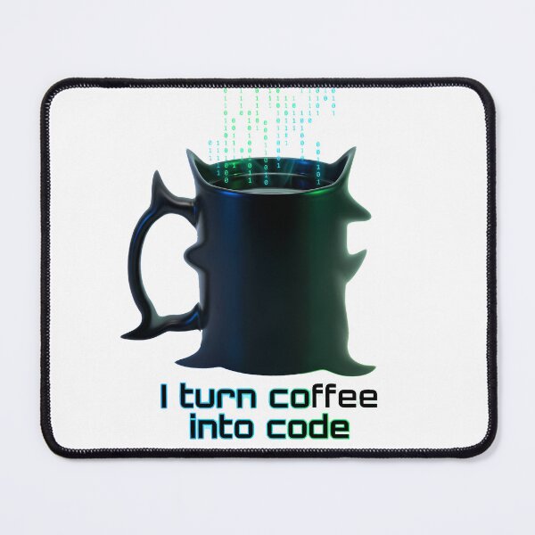 Item preview, I Turn Coffee Into Code Cyberpunk Neon Programmer Software Engineer designed and sold by WorldShop17.