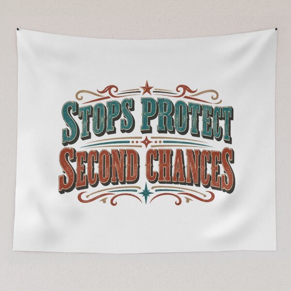 Item preview, Stops Protect Second Chances Western Risk Management designed and sold by VolatilityEdge.