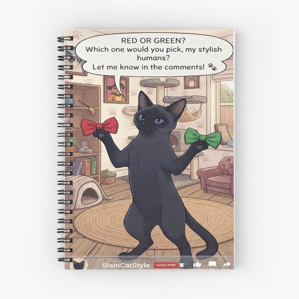 Item preview, Funny Black Cat Choosing Bowties YouTube Meme Art Print designed and sold by AfresStudio.