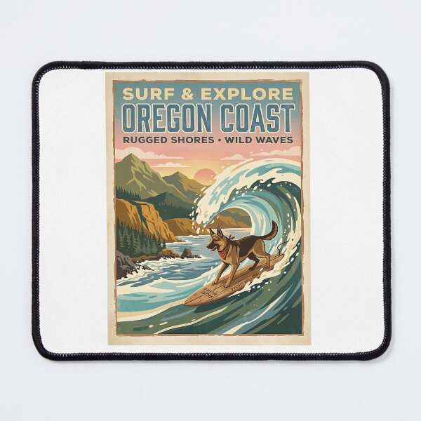 Item preview, German Shepherd Surfer designed and sold by PictoVibe.