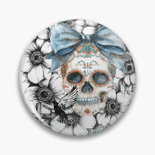 Item preview, Dry Bones Come Alive – Ezekiel 37 Floral Skull Revival Art designed and sold by Grace Works Studio by Kelly Florence .
