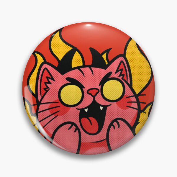 Item preview, Evil Laughing Cat - Twitch Emote - Devils Flame designed and sold by Feliciano3.