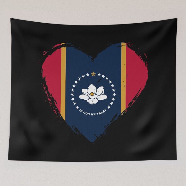 Artikelvorschau, Beschädigte Mississippi-Flagge, Herz MS entworfen und verkauft von shitpostee.