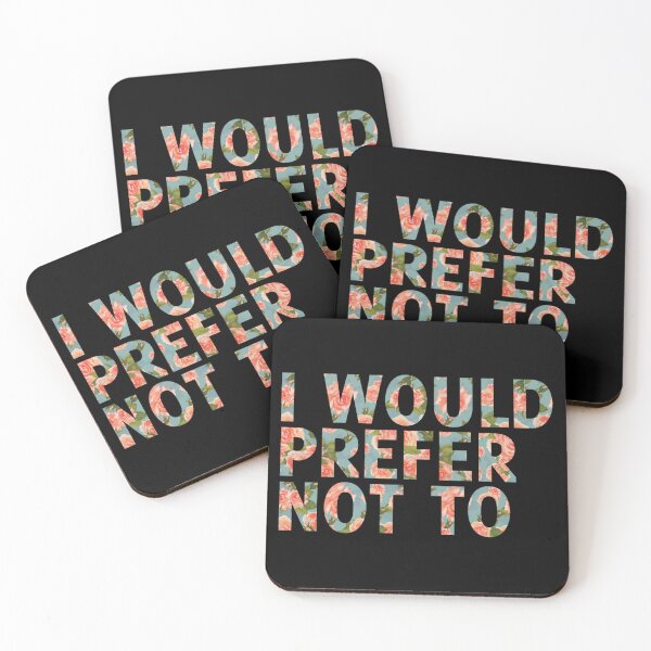 Item preview, I Would Prefer Not To Floral Edition designed and sold by badtypography.