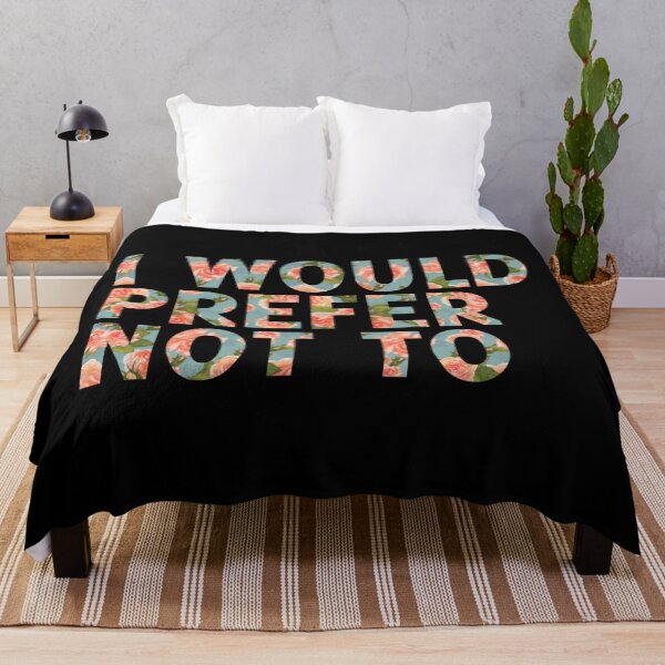 Item preview, I Would Prefer Not To Floral Edition designed and sold by badtypography.