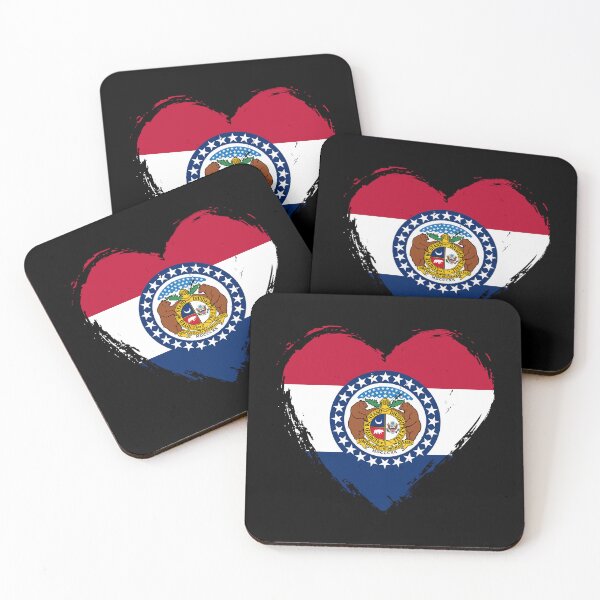 Item preview, Distressed Missouri Flag Heart MO designed and sold by shitpostee.