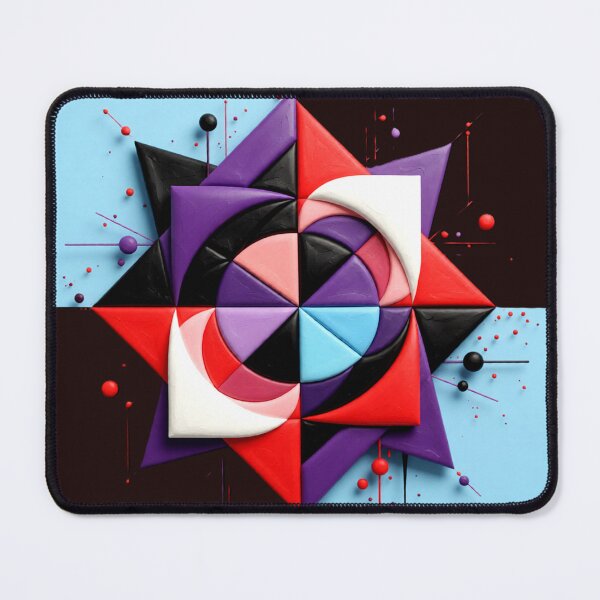Item preview, red orbit starburst C br colorful geometric abstract design designed and sold by SmashingDeals.