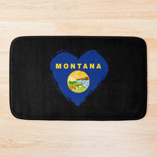 Item preview, Distressed Montana Flag Heart MT designed and sold by shitpostee.