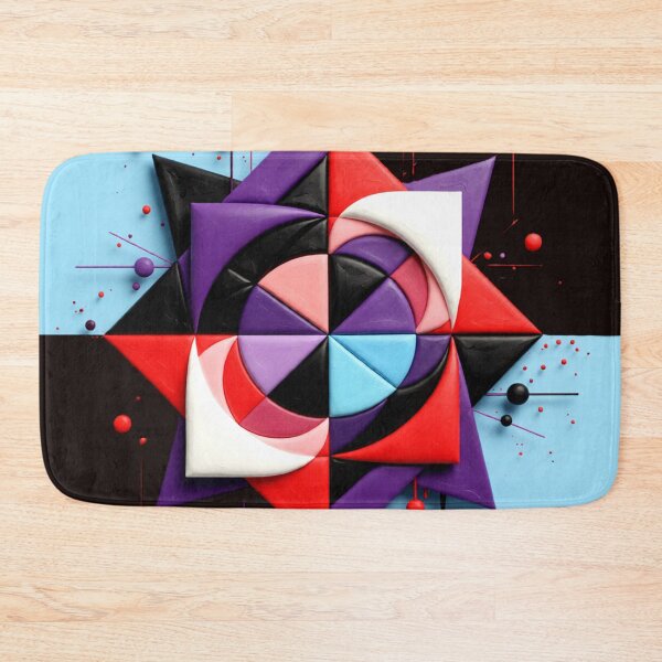 Item preview, red orbit starburst C br colorful geometric abstract design designed and sold by SmashingDeals.
