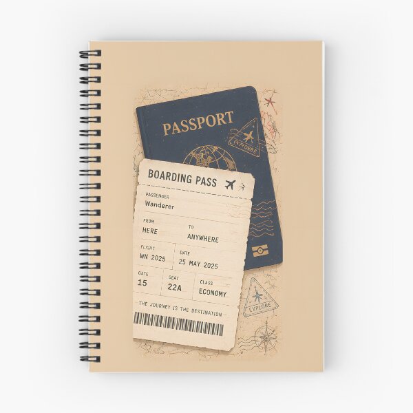 Item preview, Boarding Pass & Passport – Layered Travel Design designed and sold by KWW SHOP.