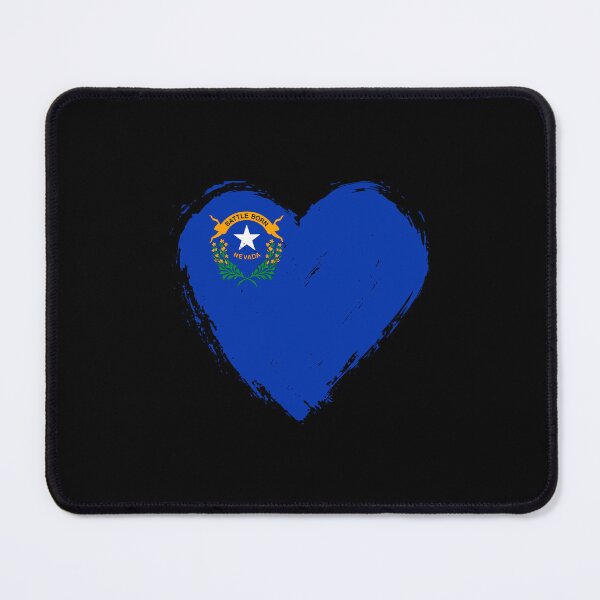 Item preview, Distressed Nevada Flag Heart NV designed and sold by shitpostee.