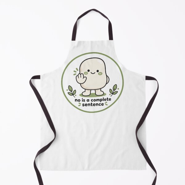 Item preview, No Is A Complete Sentence Boundaries Character Mental Health Sticker designed and sold by QCena.
