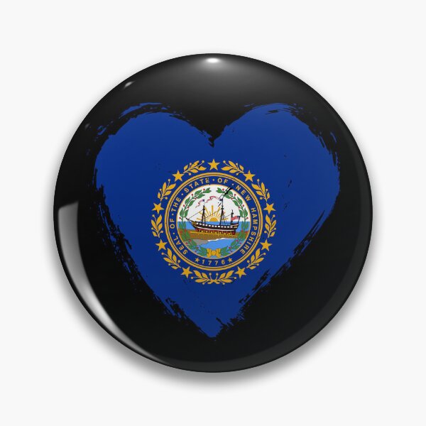 Item preview, Distressed New Hampshire Flag Heart NH designed and sold by shitpostee.
