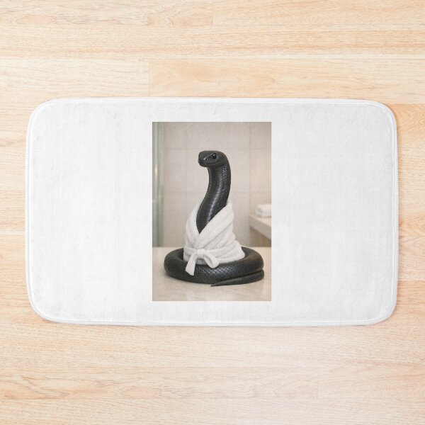 Item preview, Black Mamba Wearing a Bathrobe designed and sold by Sillytoe.