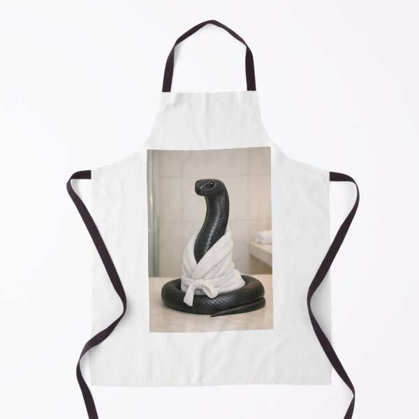 Item preview, Black Mamba Wearing a Bathrobe designed and sold by Sillytoe.
