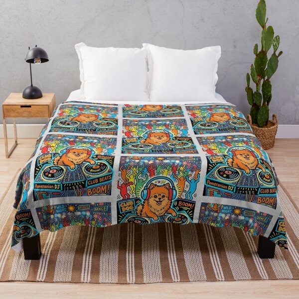 Item preview, Pomeranian DJ designed and sold by PictoVibe.