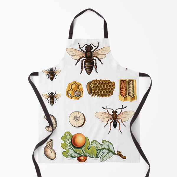 Item preview, Pixel Art 1860 Honeybee Oak Gall Wasp Plate designed and sold by aigcx.