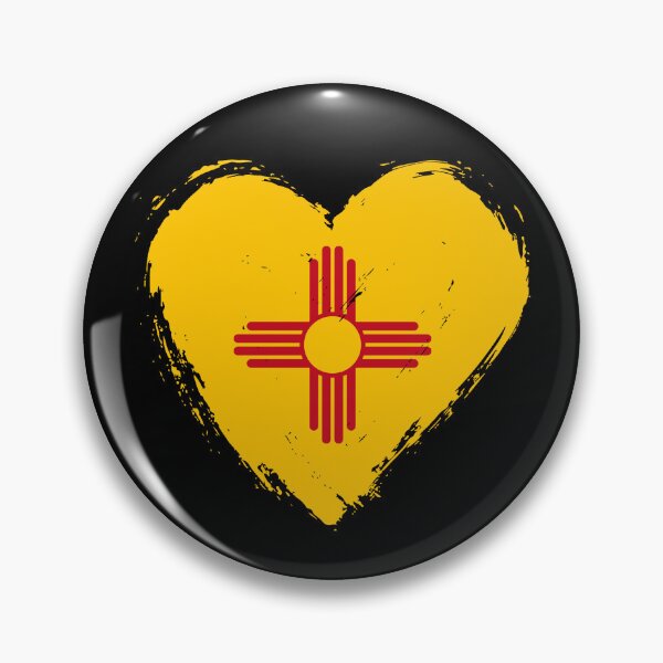 Artikelvorschau, Abgenutztes Herz aus der Flagge von New Mexico (NM) entworfen und verkauft von shitpostee.